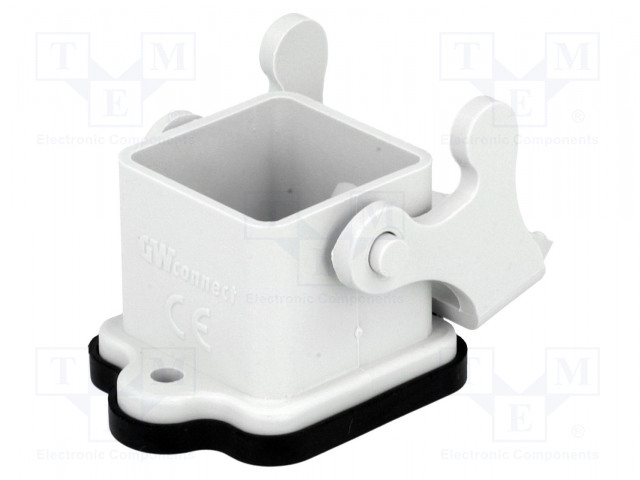 LIITINKOTELO: HDC - KOKO 3A - KAULUS (2 AUKKOA),PANEELIASENNETTAVA - SUORA - GWconnect liittimet - MX-93601-0614 - 1