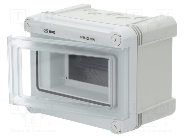 KOTELO: MODUULILAITTEISTOON - IP66 - RAPPAUKSEN PÄÄLLE,SEINÄ- - Moduulilaitteiston kotelot - OBO-2008824 - 1