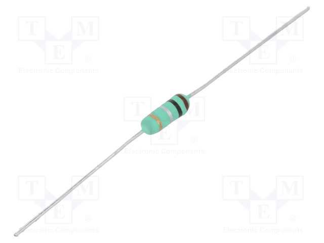LANKAVASTUS - 2,4OHM - 1W - ±5% - Ø0,54X28MM - Ø3X9MM - 400PPM/°C - Tehovastukset - KNP01U-2R4 - 1
