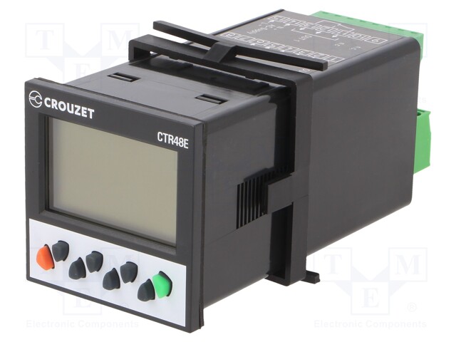 LASKURI: SÄHKÖINEN - LCD - IMPULSSIT - -999999÷999999 - SPST-NO - Digitaaliset ja mekaaniset laskurit - CROUZET-87629114 - 1