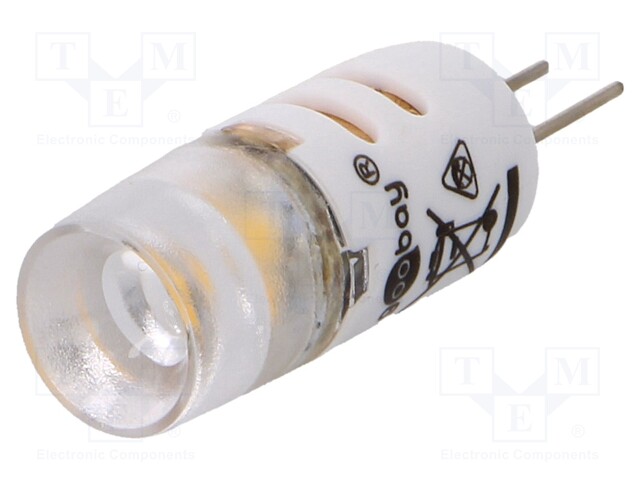 LED LAMPPU - LÄMMIN VALKOINEN - G4 - 12VDC - 12VAC - 90LM - P: 1,2W - 300° - LED lamput - GOOBAY-30584 - 1