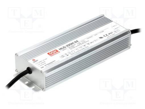 VIRTALÄHDE: IMPULSSI - LED - 320W - 24VDC - 13,34A - 90÷305VAC - IP67 - LED teholähteet - HLG-320H-24 - 1