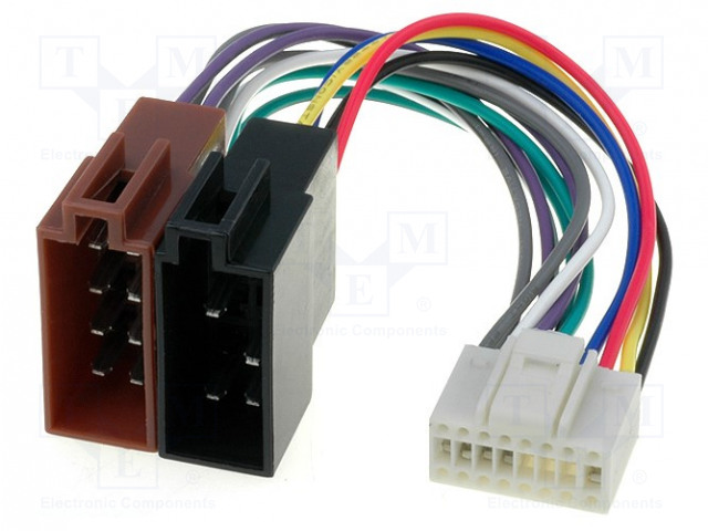 LIITIN - ISO - SANYO - PIN: 16 - Radiopaneelien liittimet - ZRS-94 - 1