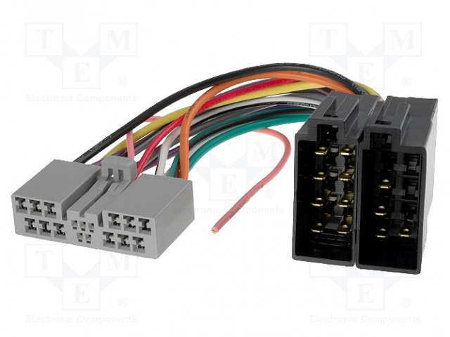 LIITIN - RADIO,ISO - CITROËN,HONDA,MITSUBISHI,PEUGEOT - PIN: 17 - Merkkikohtaiset autoradioliittimet - ZRS-154 - 1