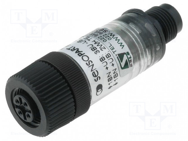 LISÄTARVIKKEET: ÄLYKÄS LIITIN - LIITOS - 0÷60°C - IP67 - 10÷30VDC - Teollisuus anturikaapelit - MFF12PP4 - 1