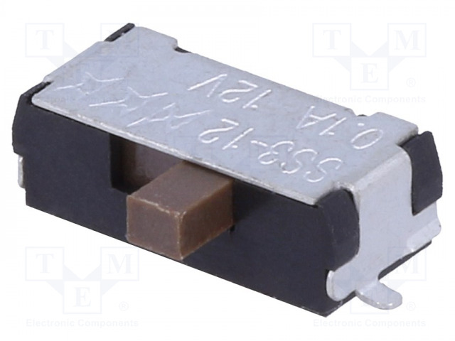 LIUKUKYTKIN - AS: 2 - SPDT - 0,4A/28VAC - ON-ON - LÄHDÖT: JUOTTOON - Mikrokytkimet - SS312SAH4 - 1