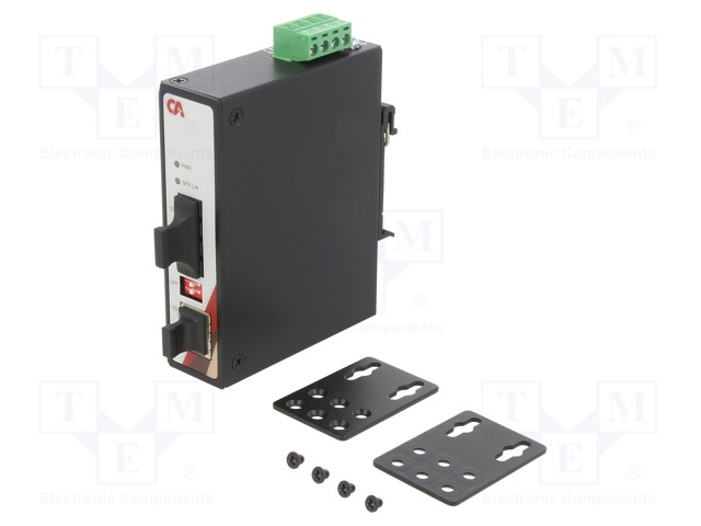 MEDIAMUUNNIN - GIGA ETHERNET/YKSIMUOTOVALOKUITU - 12÷48VDC - 2,2W - Teollisuusverkot - MEGU-0201-S4 - 1