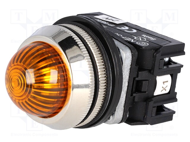 MERKKIVALO - 30MM - NEF30 - VALAISTUS: LED,HEHKULAMPPU - Ø30,5MM - IP20 - Taulukytkimien lisävarusteet - NEF30-LEG24 - 1