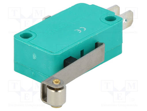 MIKROKYTKIN SNAP ACTION - 10A/250VAC - RULLAVIVUN KANSSA - SPDT - SANP ACTION mikrokytkimet - WLK-4 - 1