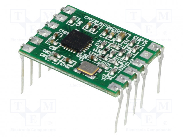 MODUULI: RF - 434MHZ - SPI - -110DBM - 1,8÷3,6VDC - 10DBM - THT - 29/15MA - RF moduulit - RC-CC1101-SPI-434 - 1