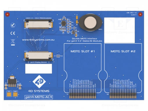 MOTG - GPIO,I2C,SPI,UART - ADAPTERI - ADAPTERI - Embedded järjestelmien lisätarvikkeet - GEN4-MOTG-AC4 - 1