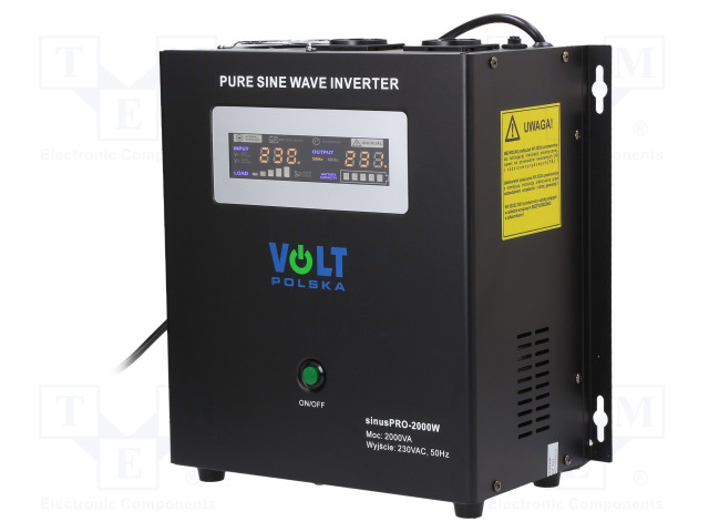 MUUNNIN: DC/AC - 1,4KW - LÄHTÖJÄNNITE 230VAC - LÄHTÖ: AC PISTORASIAA 230V - Invertterit ja jännitteenalentimet - SINUS-PROW-2000-24 - 1