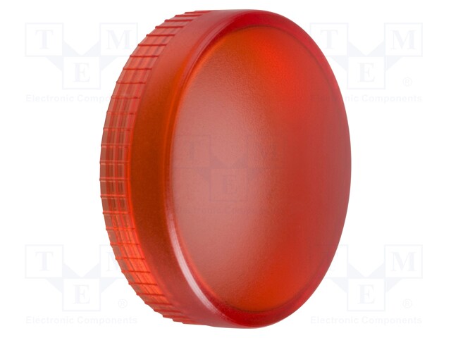 NÄPPÄIMEN LINSSI - 22MM - HARMONY XB4 - NÄPPIMEN VÄRI: PUNAINEN - Taulukytkimien lisävarusteet - ZBV014 - 1