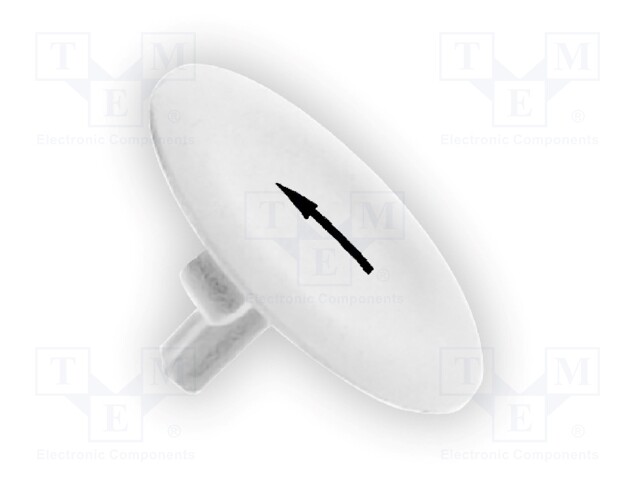 NÄPPÄIMEN LINSSI - 22MM - HARMONY XB4 - NÄPPIMEN VÄRI: VALKOINEN - Taulukytkimien lisävarusteet - ZBA334 - 1