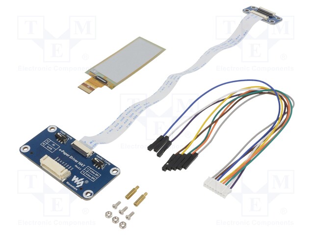 NÄYTTÖ: E-PAPERI - 2,13" - 212X104 - KOOT: 59,2X29,2X0,3MM - 3,3VDC - E-paperi - WSH-15084 - 1