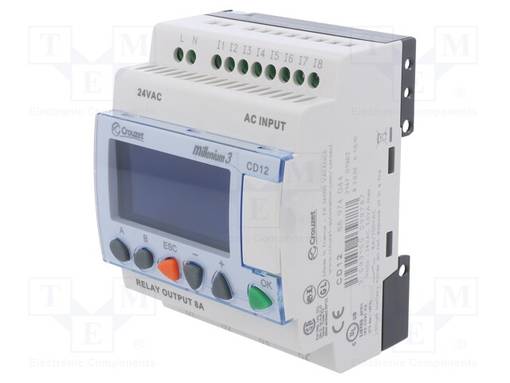 OHJELMOITAVA RELE - IN: 8 - ANALOG.-SYÖTÖT: 0 - OUT: 4 - OUT 1: RELE - Ohjelmoitavat releet - CROUZET-88974044 - 1