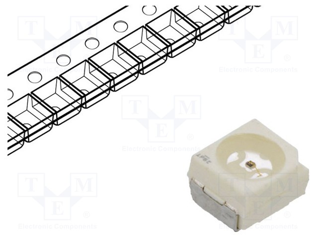 LED - VIHREÄ - SMD - 4040 - 56÷140MCD - 1,8÷2,4VDC - 3,8X3,8X2,85MM - 120° - Pintaliitos LED - LGT676-P2R1-24 - 1
