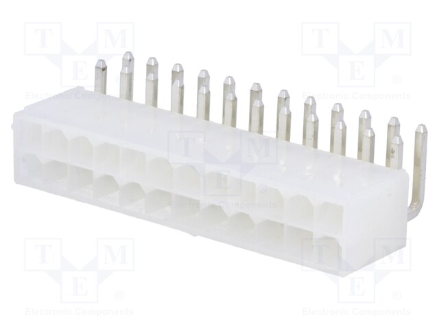 LIITIN: JOHTO-LEVY - PISTORASIA - UROS - PIN: 24 - N42G - 600V - 9A - THT - Signaaliliittimet rasteri 4,20mm - N42GK-24 - 1