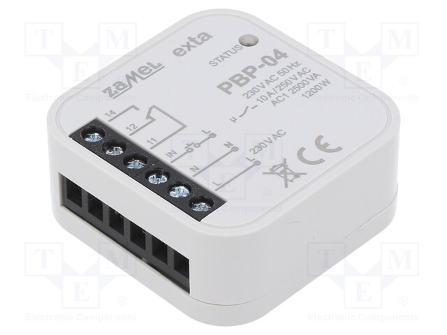 RELE: ASENNUS-BISTABIILI,PULSSI-SPDT - 47,5X47,5X20MM - IP20 - Asennusreleet - PBP-04 - 1