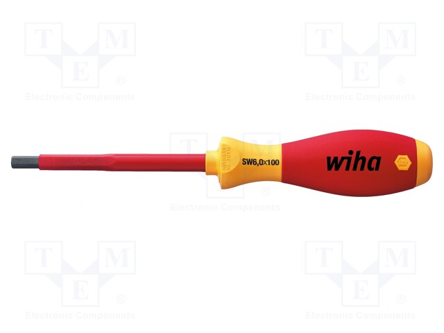 SCREWDRIVER: INSULATED - HEX KEY - HEX 5MM - BLADE LENGTH: 75MM - Ruuvimeisselit ja sarjat - WIHA.30364 - 1