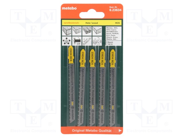 SAHATERÄ-SARJA - PUU,LASTULEVY - 74MM - CLEAN WOOD - 5KPL - Sahat ja rautasahat - MTB.623634 - 1