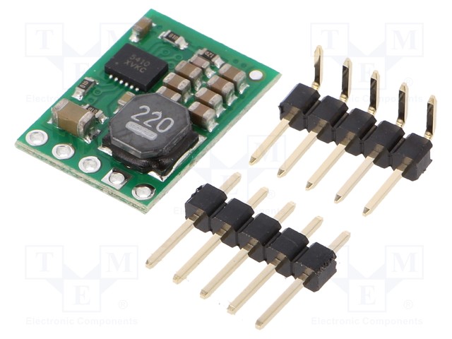 STEP DOWN MUUNNIN - LÄHTÖJÄNNITE 12V - TULOJÄNNITE 12,1÷36V - 1A - 85÷93% - Virransyöttömuuntimet - POLOLU-2834 - 1