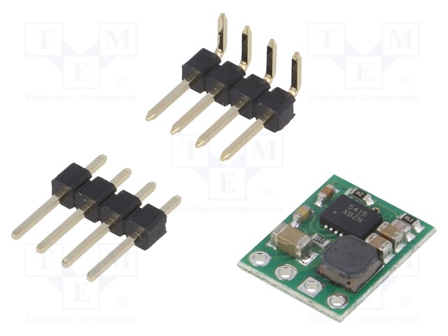 STEP DOWN MUUNNIN - LÄHTÖJÄNNITE 6V - TULOJÄNNITE 6,1÷36V - 500MA - 85÷93% - 13X10MM - Virransyöttömuuntimet - POLOLU-2844 - 1