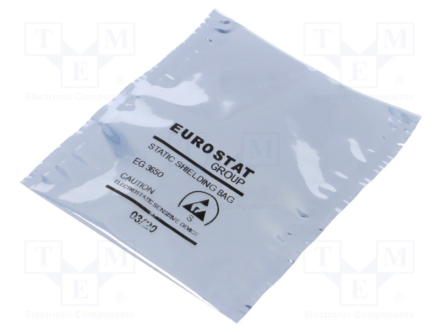 SUOJAPUSSI - ESD - L: 102MM - W: 76MM - PAKS.: 50UM - METALLOITU KALVO - ESD laukut, foliot - ERS-207710304 - 1