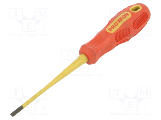 SCREWDRIVER: INSULATED - SLOT - 4X0.8MM - BLADE LENGTH: 100MM - Ruuvimeisselit ja sarjat - PR22304 - 1
