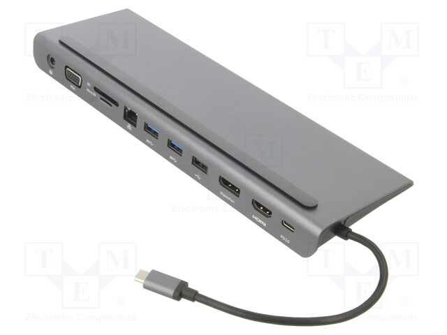 USB HUB - USB 3.0 - HARMAA - 5GBPS - 0,18M - 100W - VÄRI: MUSTA - Tietokonetarvikkeet - muut - CU4704 - 1