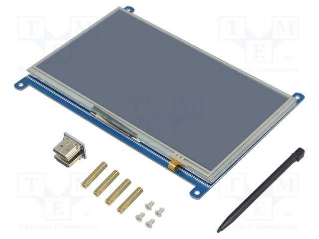 TFT NÄYTTÖ - 7" - 1024X600 - VALAISTUS: LED - 164,9X124,25MM - 3,3÷5VDC - Älykkäät näytöt - WSH-12104 - 1
