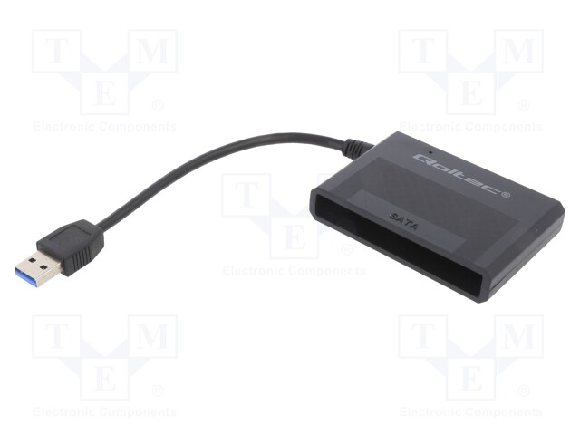 USB ADAPTERI SATA-PISTOKKEESEEN - PNP - 0,13M - SATA III,USB 3.0 - Tietokonetarvikkeet - muut - QOLTEC-50644 - 1