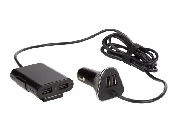USB LATURI - 4 PORTTINEN - USB autolaturit - CARSUSB24 - 1