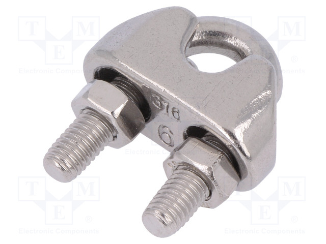 VAIJERILUKKO - HAPONKESTÄVÄ TERÄS A4 - KÖYSILLE - L: 13MM - Köysitarvikkeet ja vaijeritarvikkeet - ZLK-5-A4 - 1