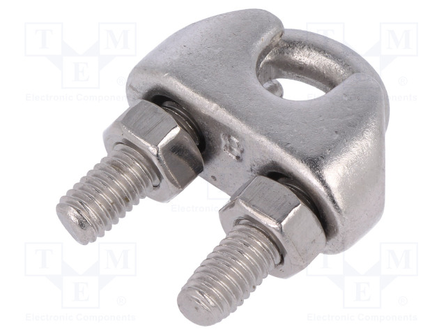 VAIJERILUKKO - HAPONKESTÄVÄ TERÄS A4 - KÖYSILLE - L: 19MM - Köysitarvikkeet ja vaijeritarvikkeet - ZLK-8-A4 - 1