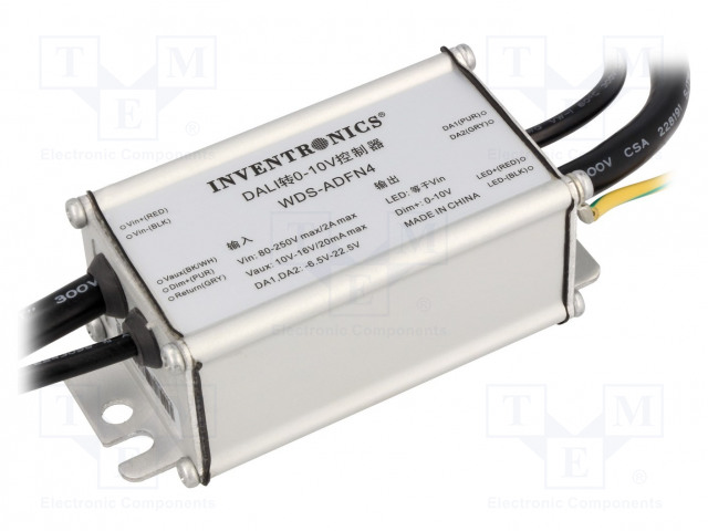 VIRTALÄHDE: DALI-OHJAIN - LED - 80÷250V - IP67 - 74X42,4X34MM - LED teholähteet - WDS-ADFN4 - 1