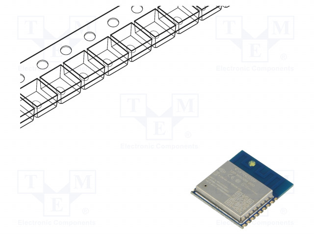 WIFI MODUULI - 20DBM - PCB - GPIO,I2C,I2S,PWM,SDIO,SPI,UART - SMD - IoT (WiFi/Bluetooth) moduulit - ESP-WROOM-02D-4 - 1