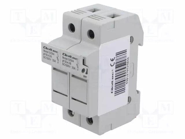 RASIA - 10X38MM - DIN-KISKOLLE - 30A - NAVAT: 2 - 1KVDC - Sulakepitimet - 52584 - 1