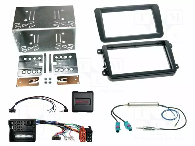 RATTIOHJAIN ADAPTERI- SEAT,VW - MUSTA - VERSIO: 2 DIN - Adapterijohdot - 621320-10-4 - 1