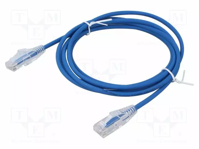 PATCH KAAPELI - CAT: 6 - RJ45-PISTOKE,MOLEMMIN PUOLIN - 2M - PVC - PFM972 - RJ45 Ethernet kaapelit - 6923169750224 - 1