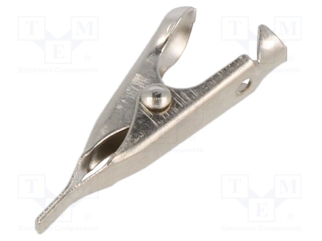 HAUENLEUKA - 5A - LEVITYSALUE: MAX.5,6MM - LIITOKSET: TERÄS - L: 28MM - Krokotiili klipsit - CTM-34 - 1