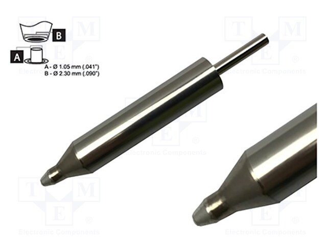 KÄRKI: JUOTTEENPOISTOKOLVEILLE - 1,02X2,28MM - 471°C - SMARTHEAT® - Suuttimet juotteen poistoon - DCP-CN4 - 1