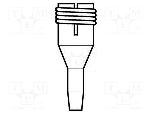 KÄRKI: JUOTTEENPOISTOKOLVEILLE - 1,2X1,6MM - Suuttimet juotteen poistoon - JBC-C360004 - 1
