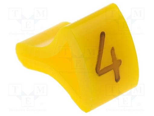 MERKIT - MERKINTÄ: 4 - 6÷10,5MM - H: 16MM - A: 10MM - -30÷100°C - L: 5MM - Kaapeleiden merkintä - MZ-34 - 1