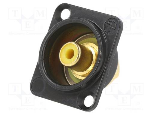 CONNECTOR NYS367(RCA)KELTAINEN/BL/CR D-HOUSING - Erikoisliittimet - NTR-NF2D-B-4 - 1
