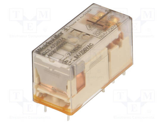 RELE - DPDT - UKELAN: 24VDC - IKOSKETINTEN MAX: 8A - Pienoisreleet - RCL425024 - 1