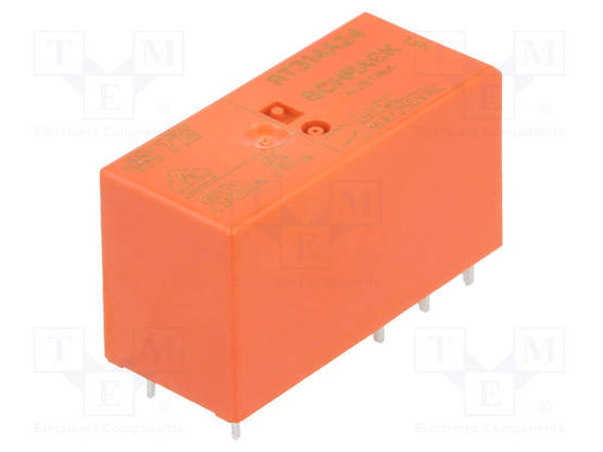 RELE - SPDT - UKELAN: 24VDC - 16A/250VAC - RT1 - THT - Pienoisreleet - RT314A24 - 1
