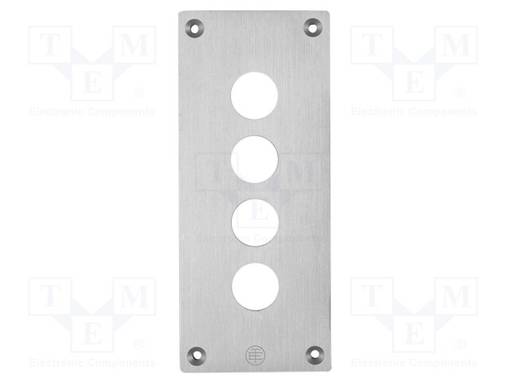 KANSI - X: 72MM - Y: 171MM - Z: 5MM - KOT.MAT: ALUMIINI - Kauko-ohjaimien painikekotelot - XAPE304 - 1