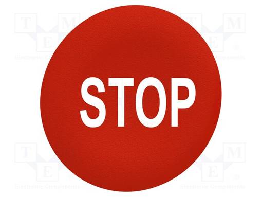 NÄPPÄIMEN LINSSI - 22MM - HARMONY XB4 - NÄPPIMEN VÄRI: PUNAINEN - Taulukytkimien lisävarusteet - ZBAF434 - 1