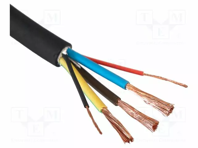 2X0,75MM2,3G6MM2 - 450V,750V - VÄRI: MUSTA - RESISTANSSI: TULI - Sähköauton latauskaapelit - AK-SC-E24 - 1